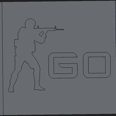 Tấm Trang Trí Logo CSGO (CSGO Deco Plate)