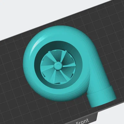 Mô hình Turbo tăng áp 3D cực chất cho người yêu xe