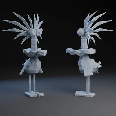 Mô hình chim Dodo hoạt hình đáng yêu để in 3D trang trí