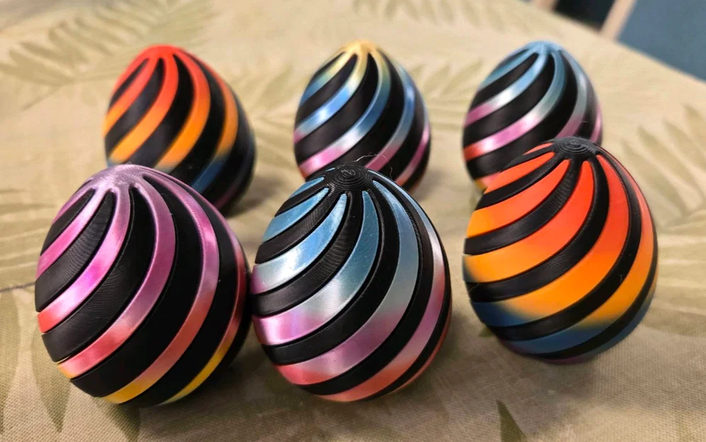 SPIRAL FIDGET EGG - QUẢ TRỨNG XOẮN GIẢM STRESS CHO LỄ PHỤC SINH - Image 1