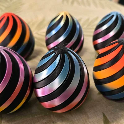 SPIRAL FIDGET EGG - QUẢ TRỨNG XOẮN GIẢM STRESS CHO LỄ PHỤC SINH