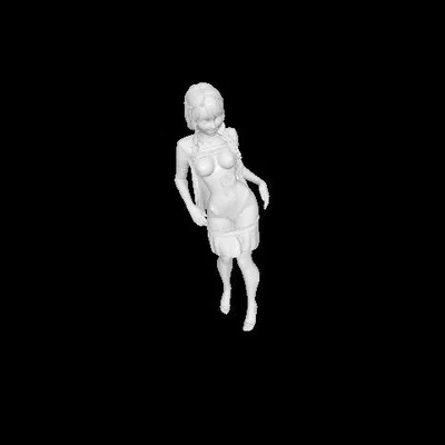 Mô hình nhân vật nữ 3D thiết kế từ hình ảnh - STL File chất lượng