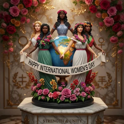 Mô hình in 3D Happy International Women's Day đầy ý nghĩa