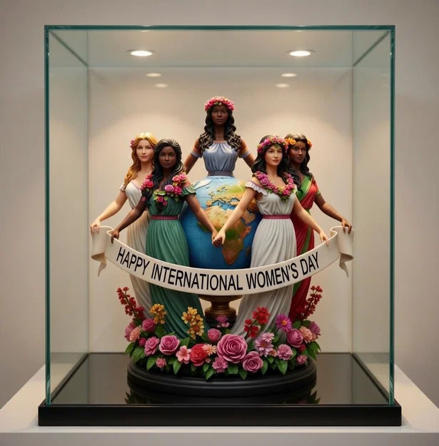 Mô hình in 3D Happy International Women's Day đầy ý nghĩa - Image 2