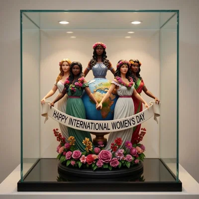 Mô hình in 3D Happy International Women's Day đầy ý nghĩa
