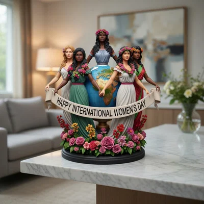 Mô hình in 3D Happy International Women's Day đầy ý nghĩa