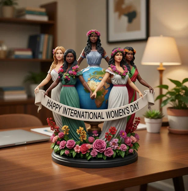 Mô hình in 3D Happy International Women's Day đầy ý nghĩa - Image 5