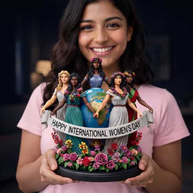 Mô hình in 3D Happy International Women's Day đầy ý nghĩa - Image 7