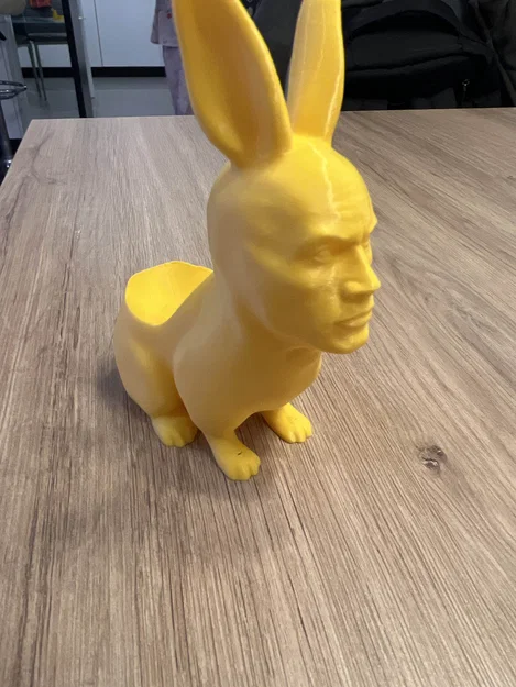 Mô hình chú thỏ độc lạ Easter Cress Rock trang trí bàn làm việc - Image 1