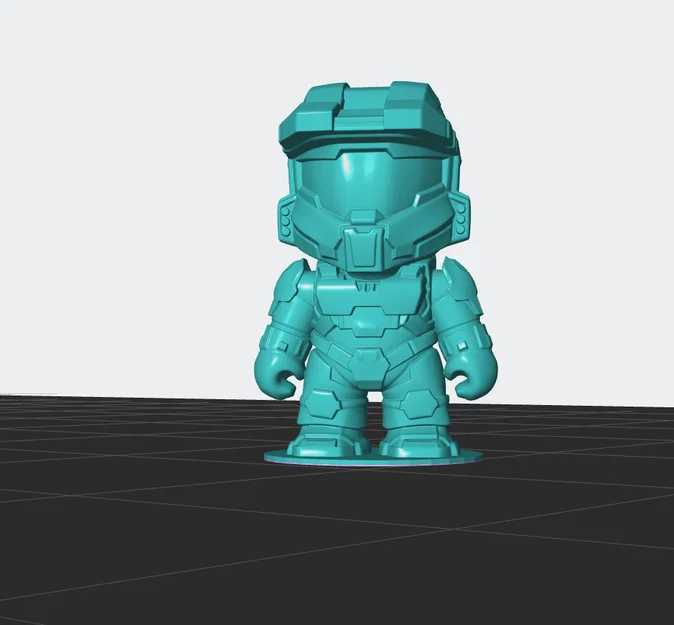 Mô hình 3D nhân vật chiến binh Halo ấn tượng để trang trí - Image 1