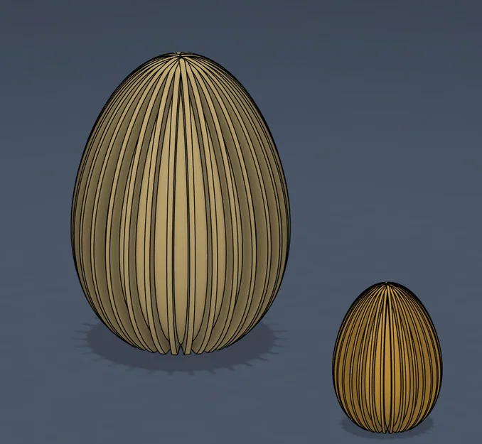 Trứng Phục sinh dạng nan hiện đại / Đồ trang trí mùa xuân phong cách kiến trúc - Image 1