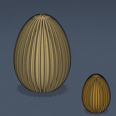 Trứng Phục sinh dạng nan hiện đại / Đồ trang trí mùa xuân phong cách kiến trúc