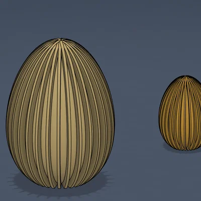 Trứng Phục sinh dạng nan hiện đại / Đồ trang trí mùa xuân phong cách kiến trúc