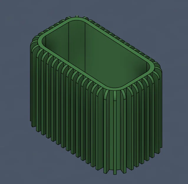 Bộ Khay Để Bàn Ribbed Hiện Đại / Ống Đựng Bút & Khay Đựng Đồ Đa Năng - Image 7