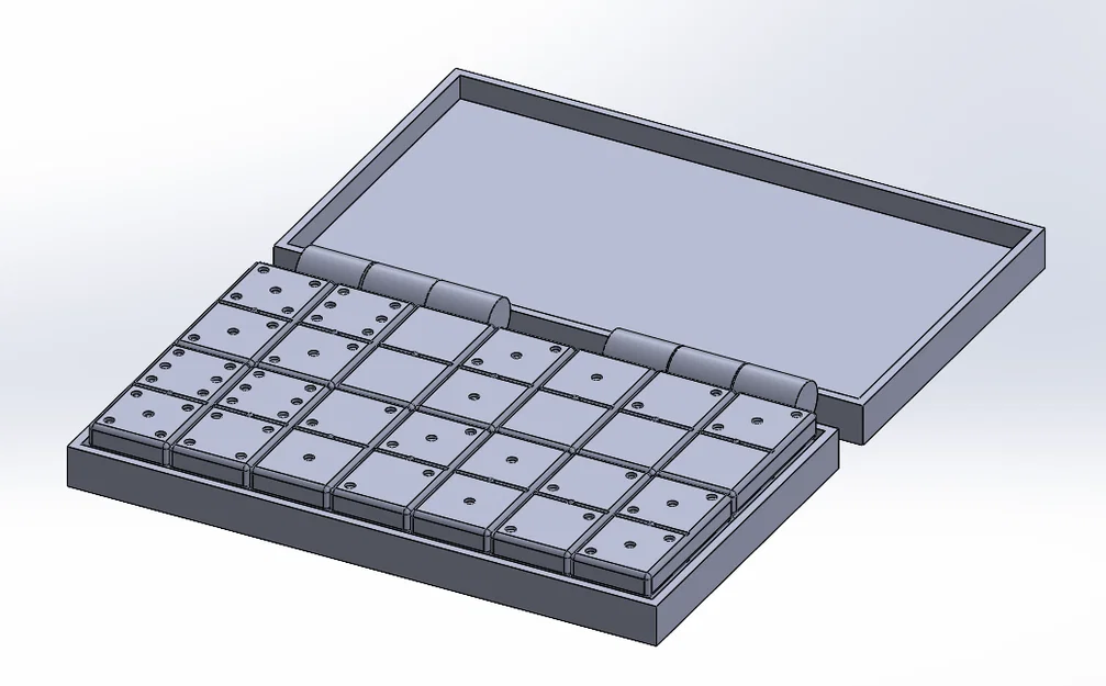 Bộ cờ Domino in 3D kèm hộp đựng tiện lợi (Print-in-place) - Image 1