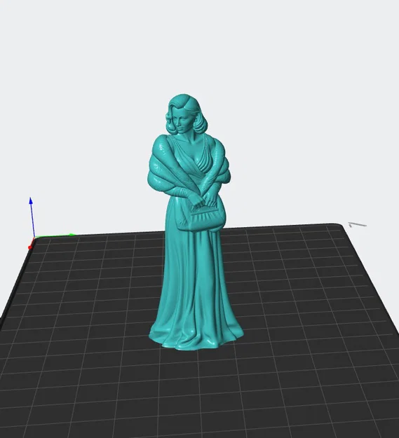 Mô hình 3D Người phụ nữ thanh lịch - Tượng trang trí sang trọng - Image 1