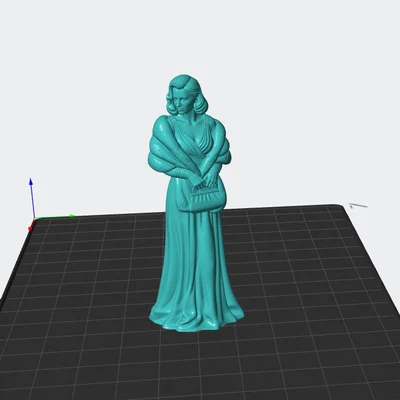 Mô hình 3D Người phụ nữ thanh lịch - Tượng trang trí sang trọng