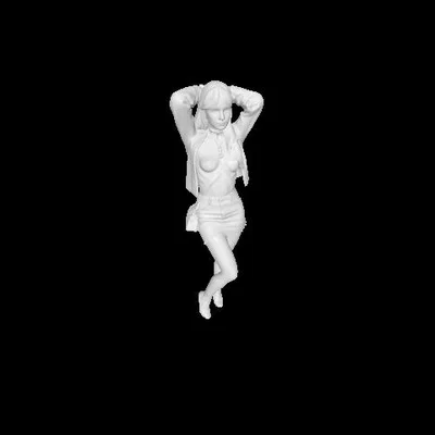 Mô hình 3D nhân vật nữ Topless Girl 1 chi tiết sắc nét