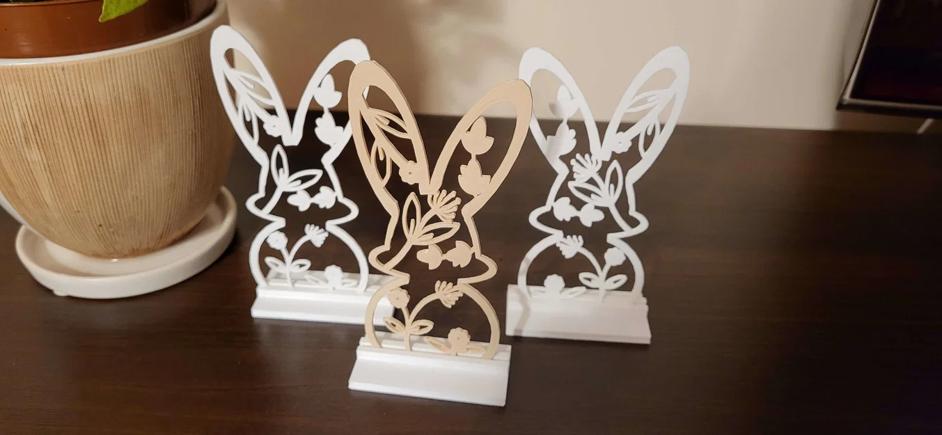 Mô hình trang trí thỏ Phục Sinh (Easter bunny) dễ in 3D - Image 1