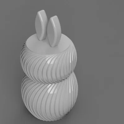 Mô hình chú thỏ Osterhase trang trí 3D in dễ dàng