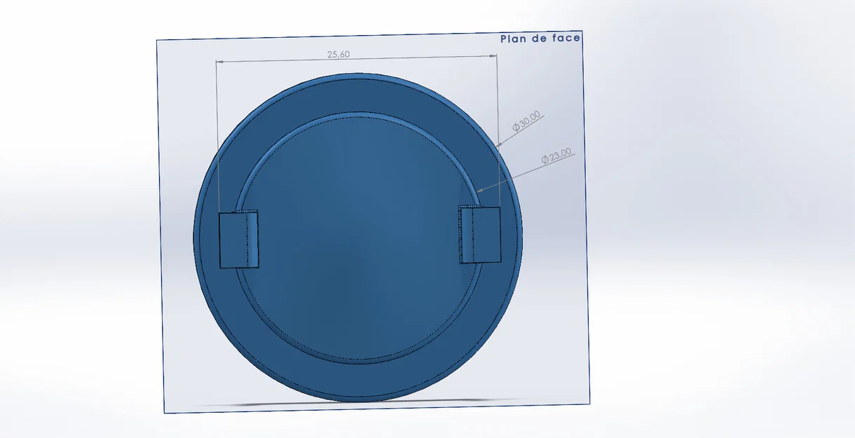 Nắp đậy hộc pin đồng hồ xe máy Sherco 50cc (In 3D) - Image 2