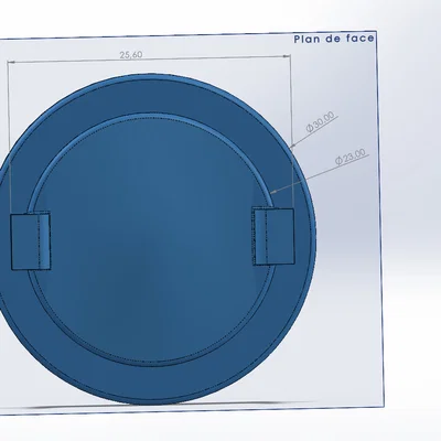 Nắp đậy hộc pin đồng hồ xe máy Sherco 50cc (In 3D)
