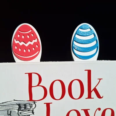 Bộ bookmark hình trứng Phục sinh kèm file SVG cho máy cắt laser/decal