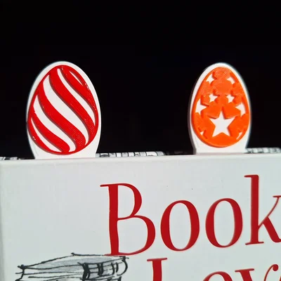 Bộ bookmark hình trứng Phục sinh kèm file SVG cho máy cắt laser/decal