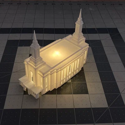 Đèn trà trang trí mô hình Đền thờ Lindon
