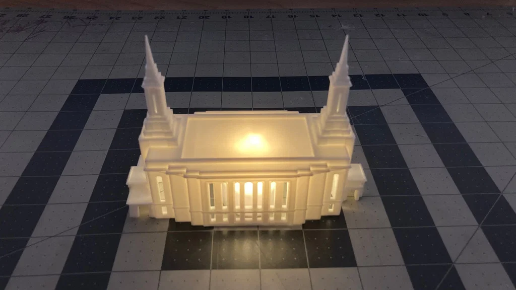 Đèn trà trang trí mô hình Đền thờ Lindon - Image 2