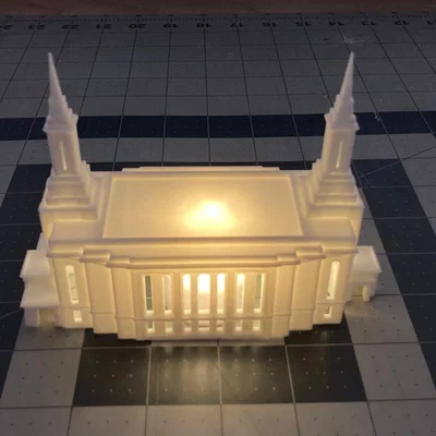 Đèn trà trang trí mô hình Đền thờ Lindon