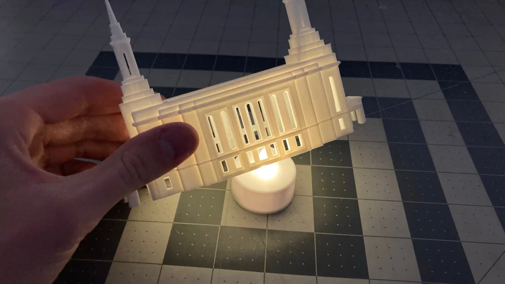 Đèn trà trang trí mô hình Đền thờ Lindon - Image 4