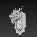 Mô hình đầu rồng trang trí treo tường cực chất bằng in 3D - Thumbnail 2
