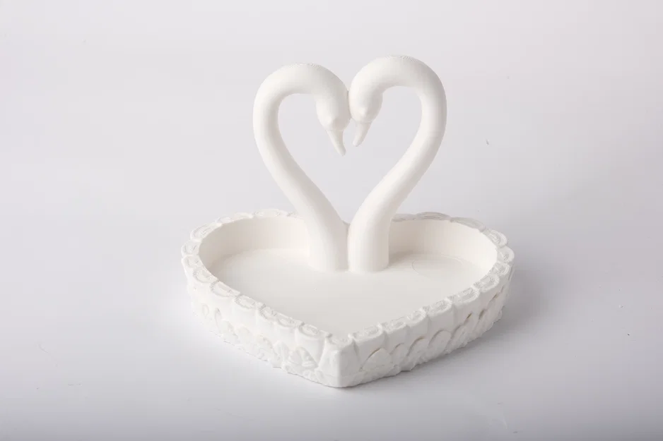 Khay Đựng Trang Sức Hình Thiên Nga Trái Tim - Image 2