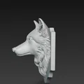 Mô hình trang trí đầu sói (Wolf head wall trophy) in 3D ấn tượng - Thumbnail 4