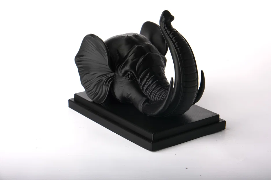 Tượng Bán Thân Voi Với Chiếc Vòi Hướng Lên - Image 2