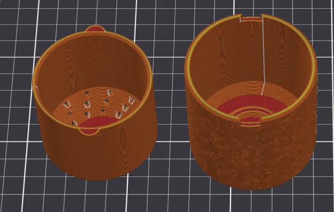 Chậu Cây 60mm Kèm Lõi Thoát Nước (Hiệu ứng Fuzzy Skin) - Image 6