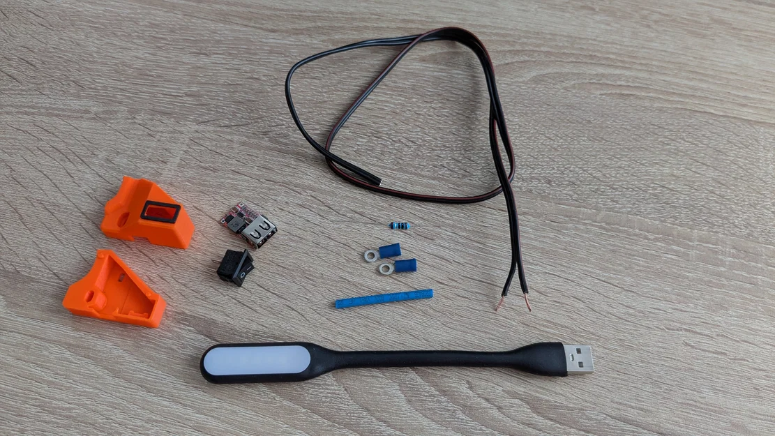 Đèn LED hông dùng cổng USB cho máy in Prusa MK4/MK4S - Image 10