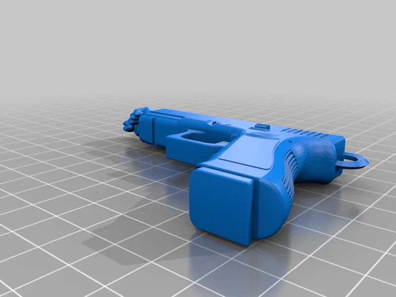 Móc khóa mô hình Glock - Phụ kiện 3D in tại nhà đầy cá tính - Image 1