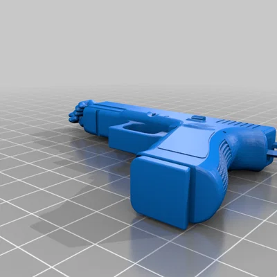 Móc khóa mô hình Glock - Phụ kiện 3D in tại nhà đầy cá tính