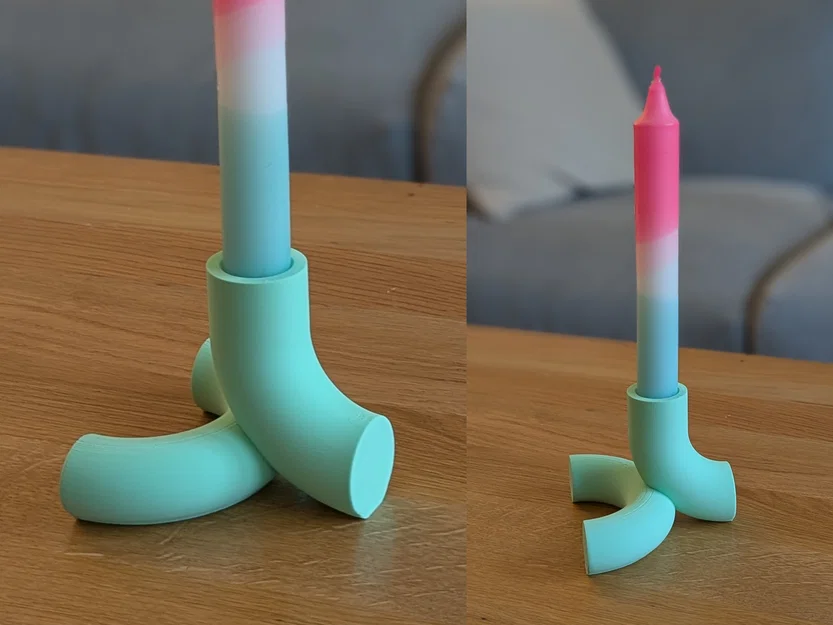 Chân nến Modern Scandi 3D - Thiết kế tối giản cho không gian sống - Image 1