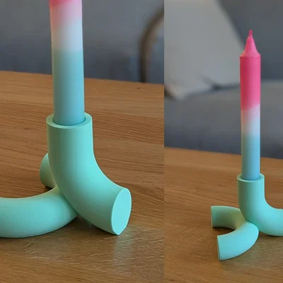 Chân nến Modern Scandi 3D - Thiết kế tối giản cho không gian sống