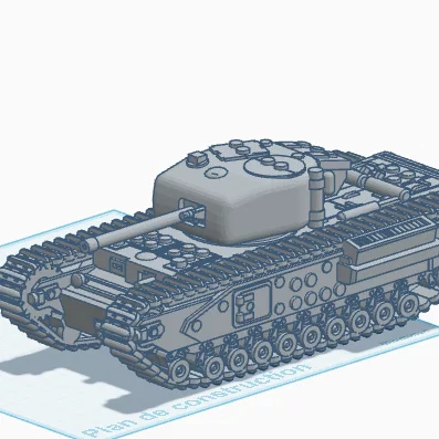 Mô hình xe tăng Churchill Mk IV tương thích LEGO in 3D chi tiết