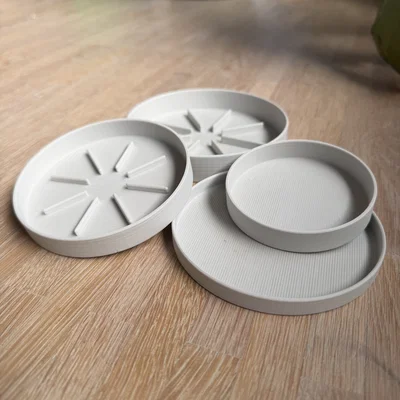 Bộ sưu tập khay lót chậu cây tối giản Ultimate Plant Saucer Kit