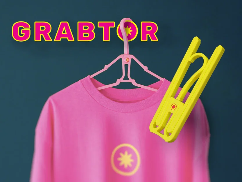 GRABTOR | Móc treo quần áo gấp gọn in nguyên khối - Image 2