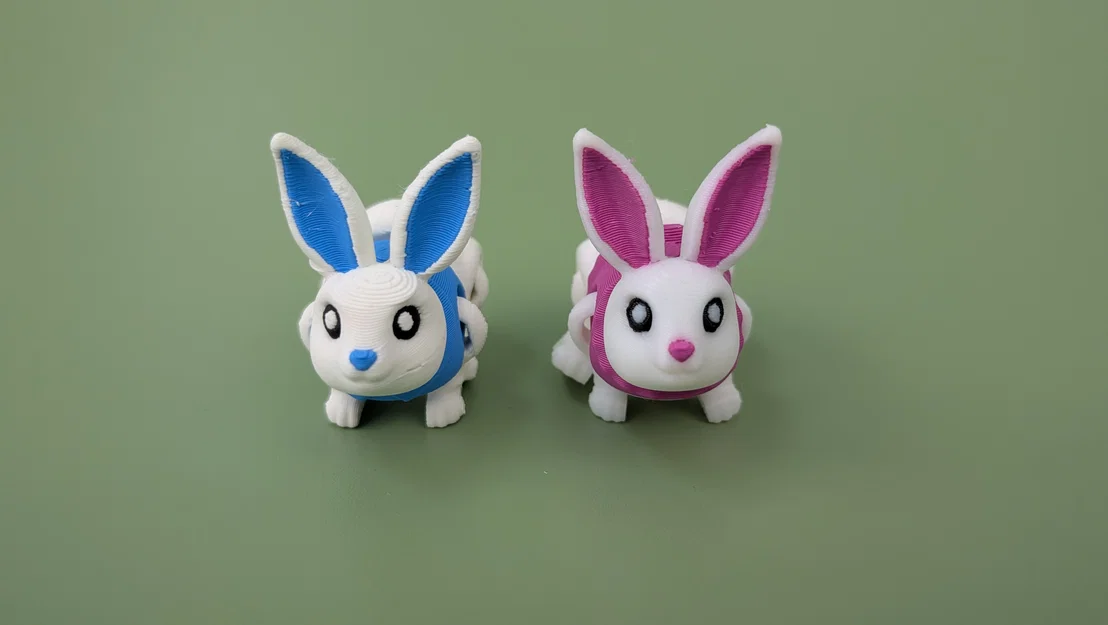 Cặp Đôi Thỏ Phục Sinh - Mô Hình Khớp Nối | In Không Cần Support - Image 5