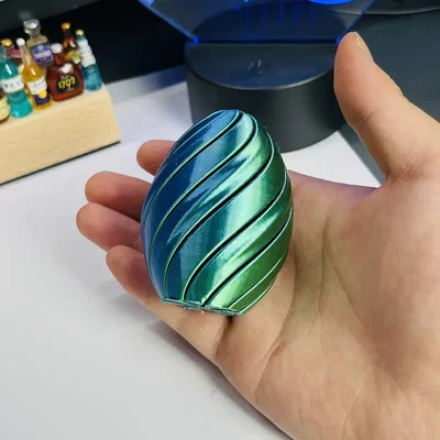 Mẫu in 3D quả trứng xoắn ốc (Spiral Egg Fidget) thư giãn cực đẹp
