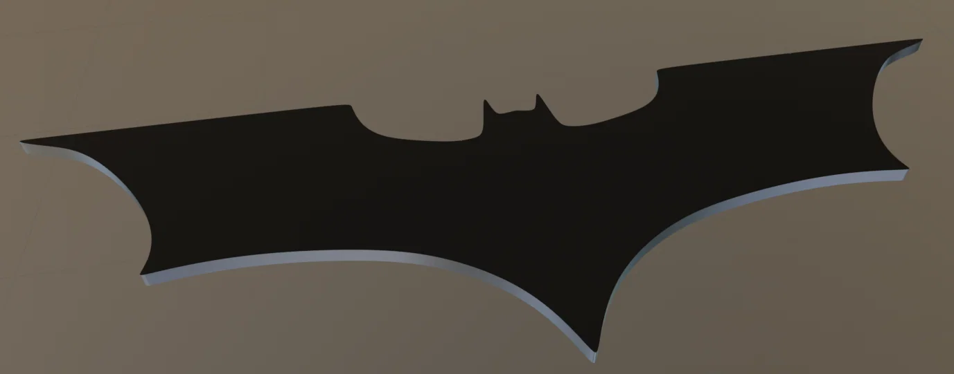 Mô hình Batarang Batman 3D sắc sảo - Dễ in và trang trí - Image 1