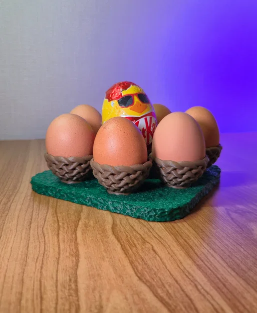 Đế Trưng Bày Trứng Phục Sinh – Kệ Đựng 8 Quả Với Thiết Kế Tổ Chim Đan Lát - Image 3