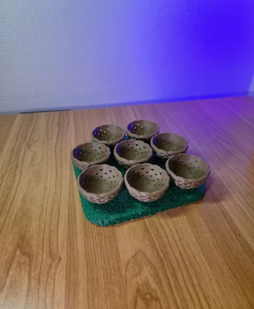 Đế Trưng Bày Trứng Phục Sinh – Kệ Đựng 8 Quả Với Thiết Kế Tổ Chim Đan Lát - Image 5